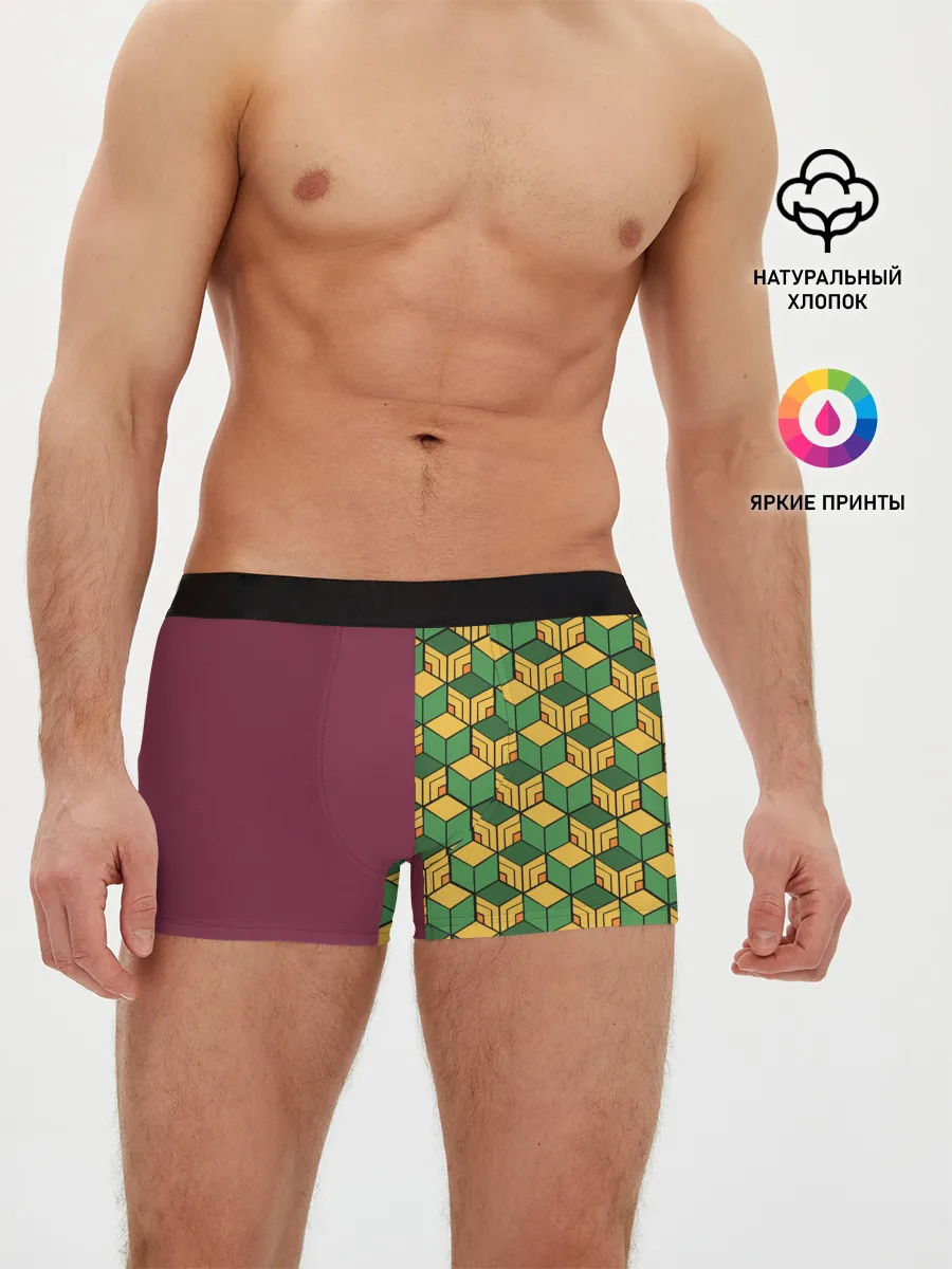 Мужские трусы боксеры / ГИЮ ТОМИОКА / KIMETSU NO YAIBA