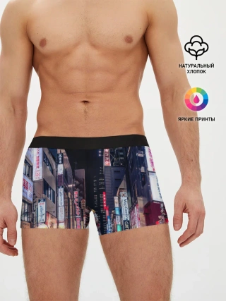 Мужские трусы боксеры / Ночной Токио