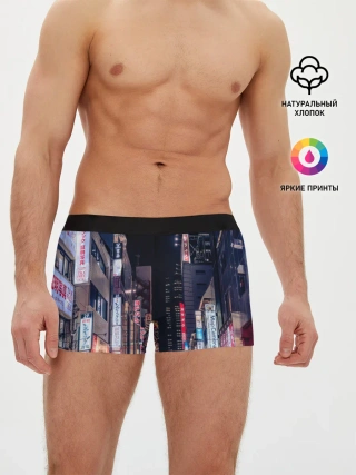 Мужские трусы боксеры / Ночной Токио