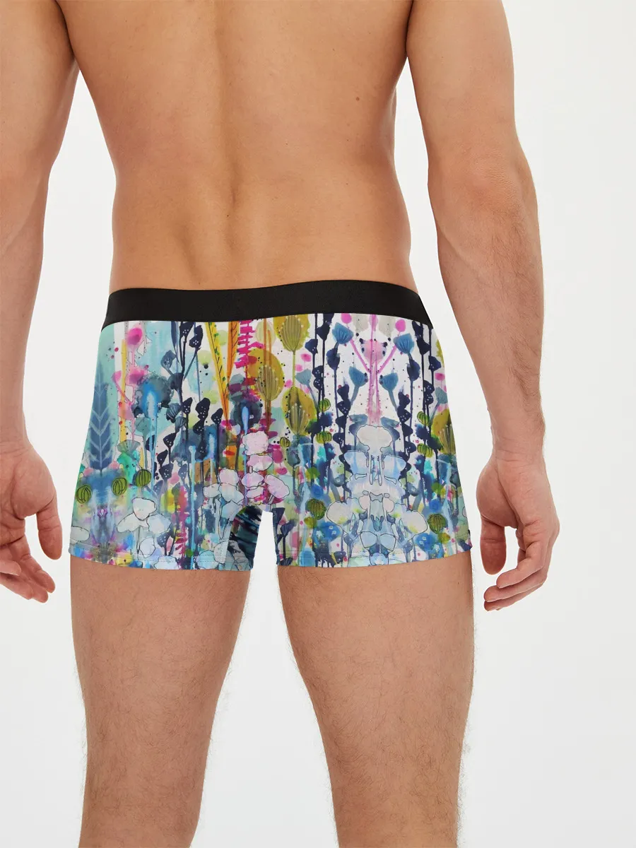 Мужские трусы боксеры / Watercolor Flowers