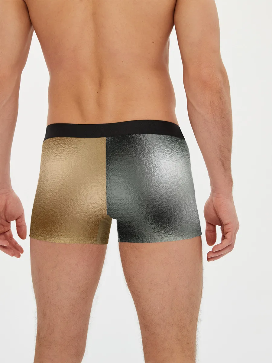 Мужские трусы боксеры / Золото и Серебро