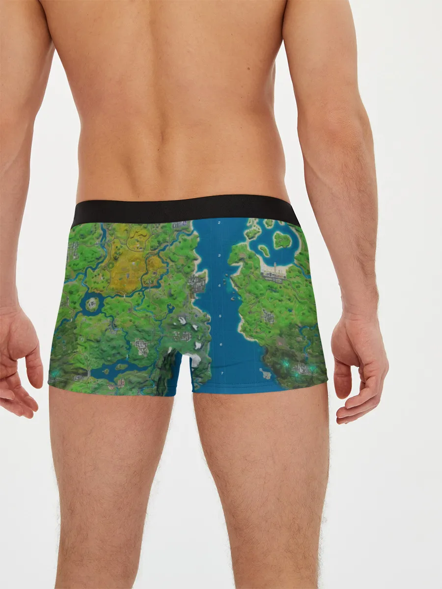 Мужские трусы боксеры / Fortnite карта