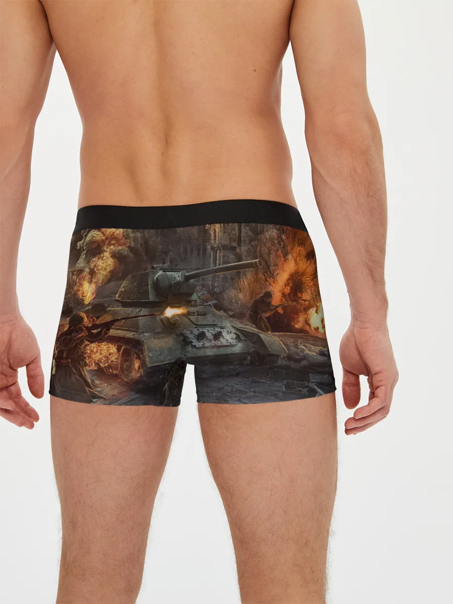 Мужские трусы боксеры / Танки