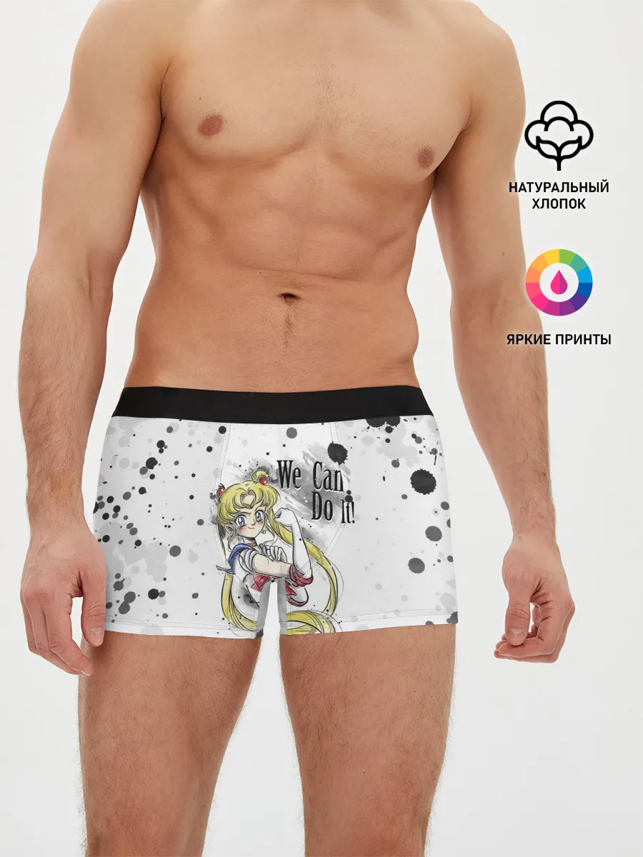 Мужские трусы боксеры / Sailor Moon. We can do it!