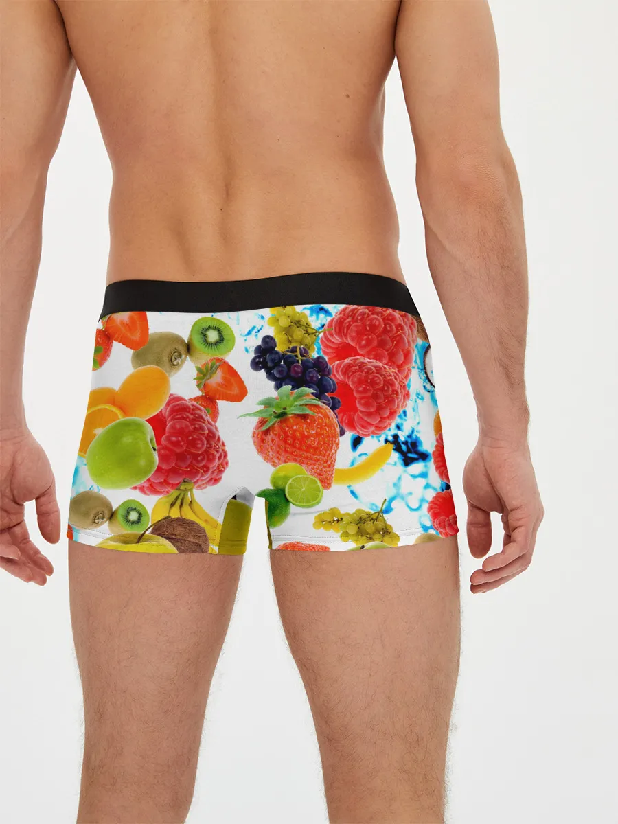 Мужские трусы боксеры / фрукты