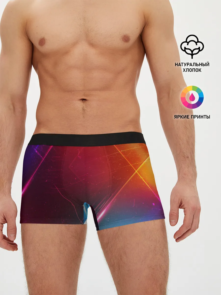 Мужские трусы боксеры / НЕОНОВАЯ АБСТРАКЦИЯ