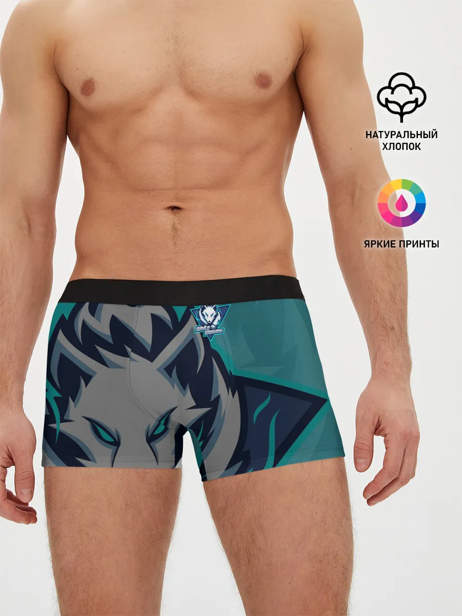 Мужские трусы боксеры / Форма White wolves