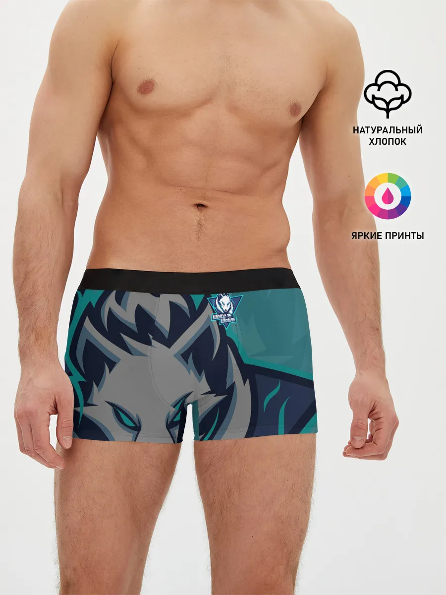 Мужские трусы боксеры / Форма White wolves