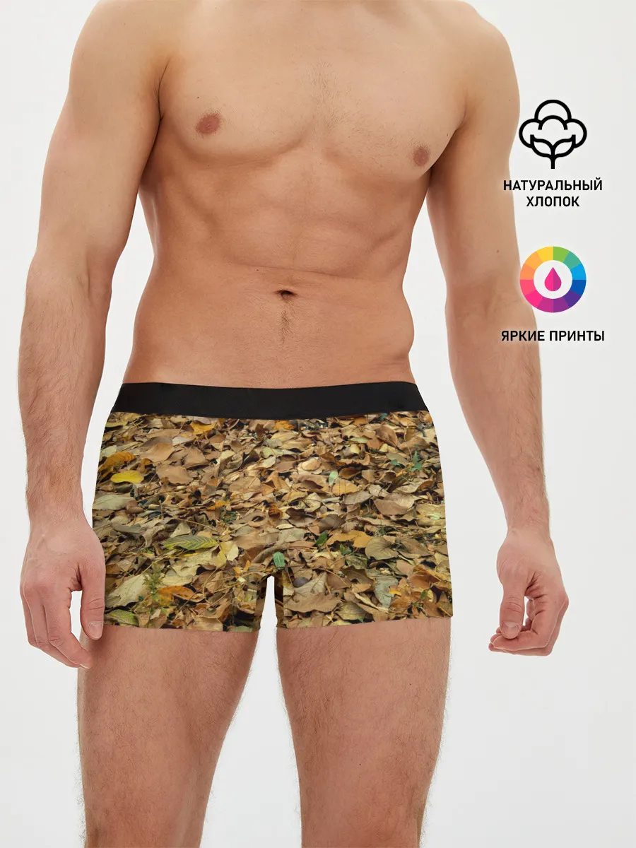 Мужские трусы боксеры / Листья