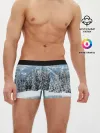 Мужские трусы боксеры / Зимний лес