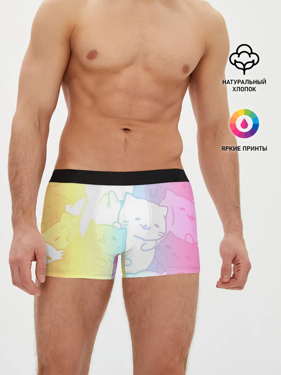 Мужские трусы боксеры / Котоколлаж 05