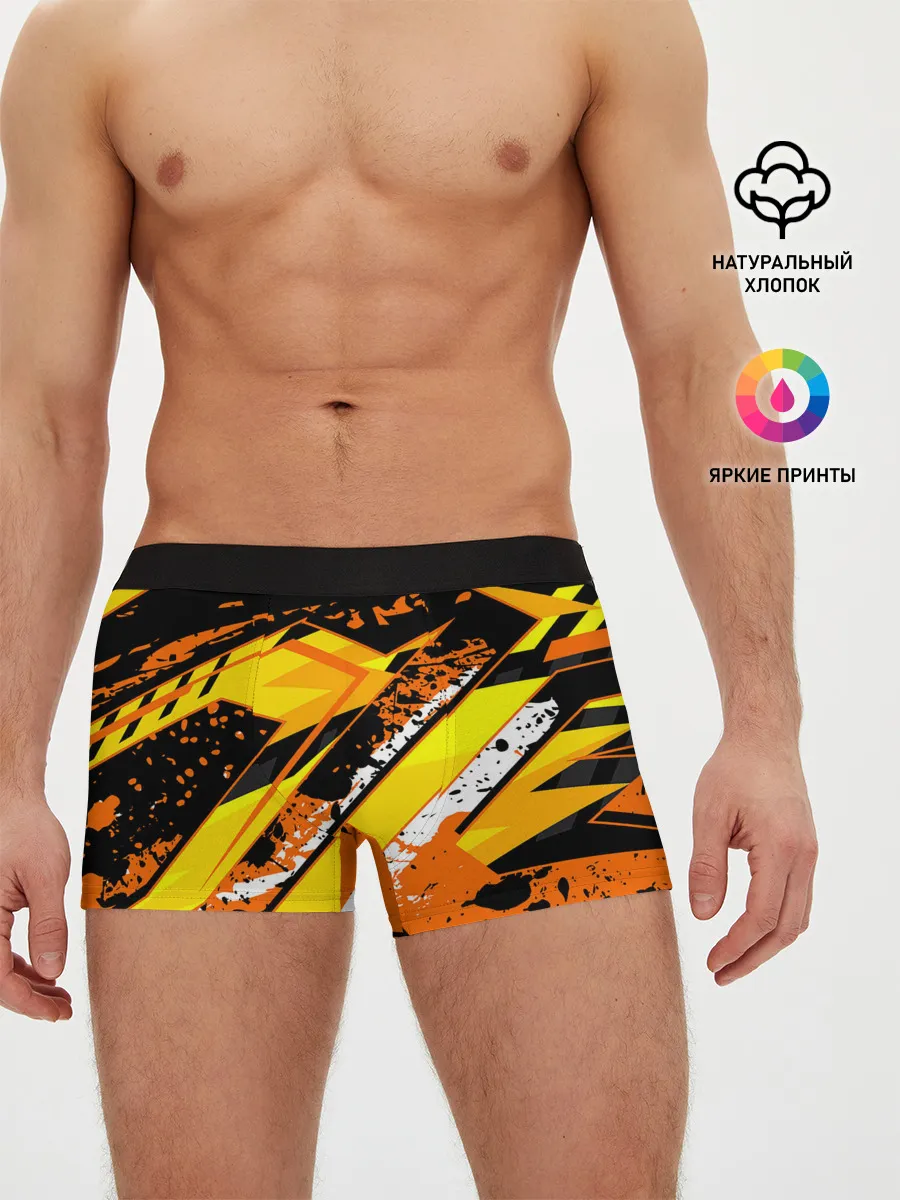 Мужские трусы боксеры / orange cheeky rust