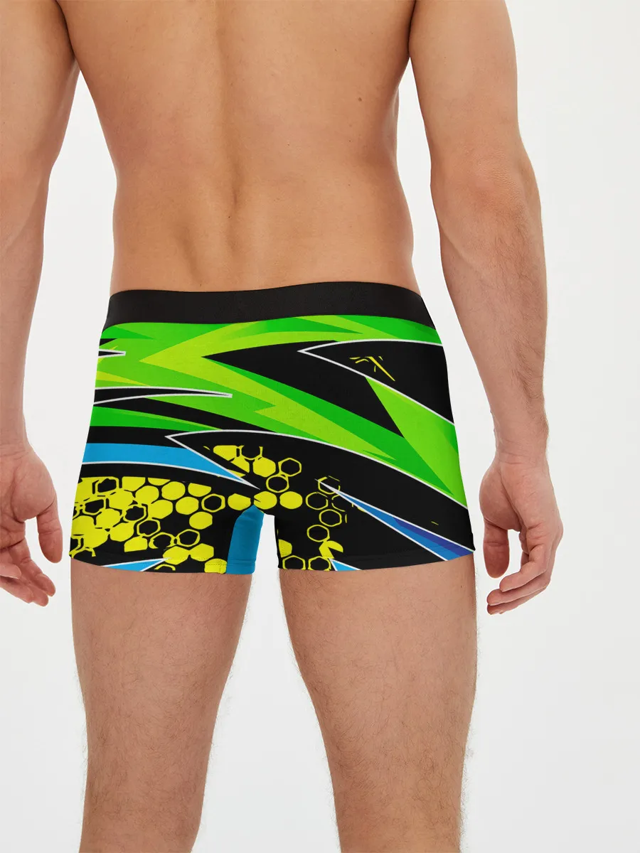 Мужские трусы боксеры / Light green urban marble