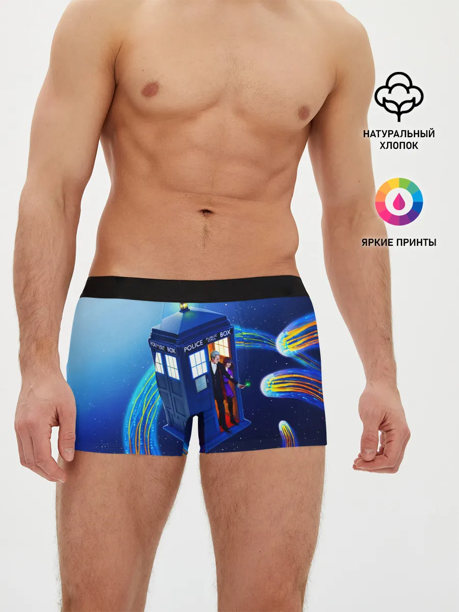 Мужские трусы боксеры / ДОКТОР И КЛАРА И ТАРДИС