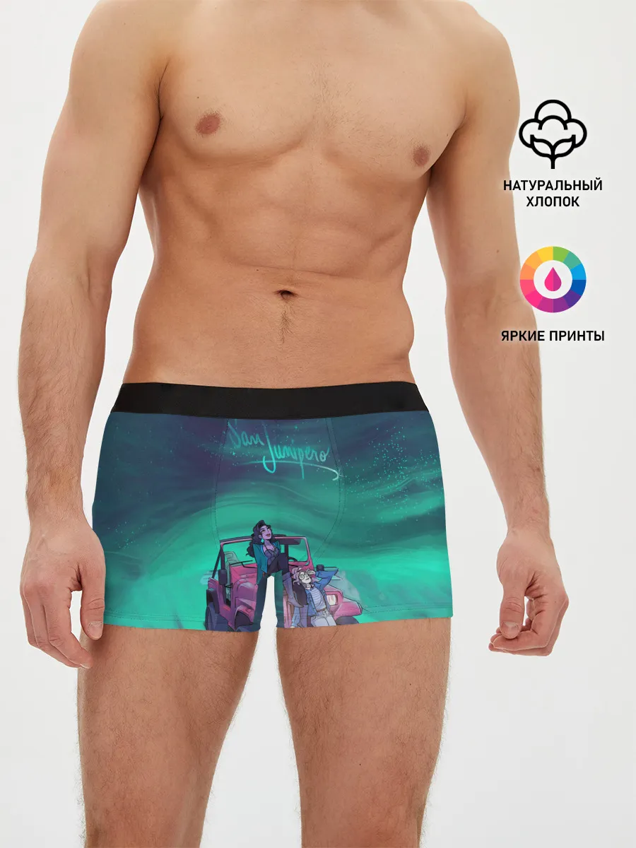 Мужские трусы боксеры / ЧЕРНОЕ ЗЕРКАЛО