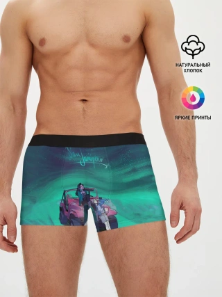 Мужские трусы боксеры / ЧЕРНОЕ ЗЕРКАЛО