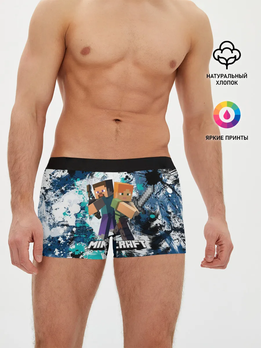 Мужские трусы боксеры / Minecraft / Майнкрафт