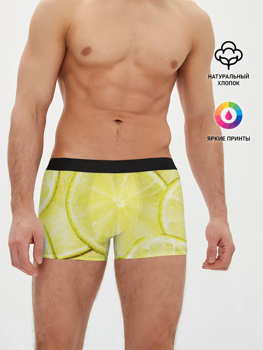 Мужские трусы боксеры / Лайм