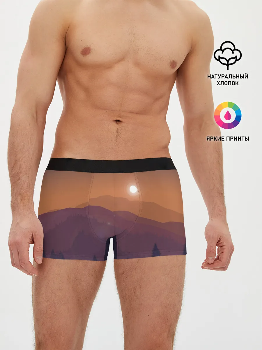 Мужские трусы боксеры / Горы