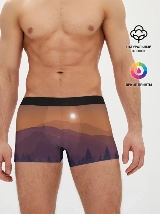 Мужские трусы боксеры / Горы