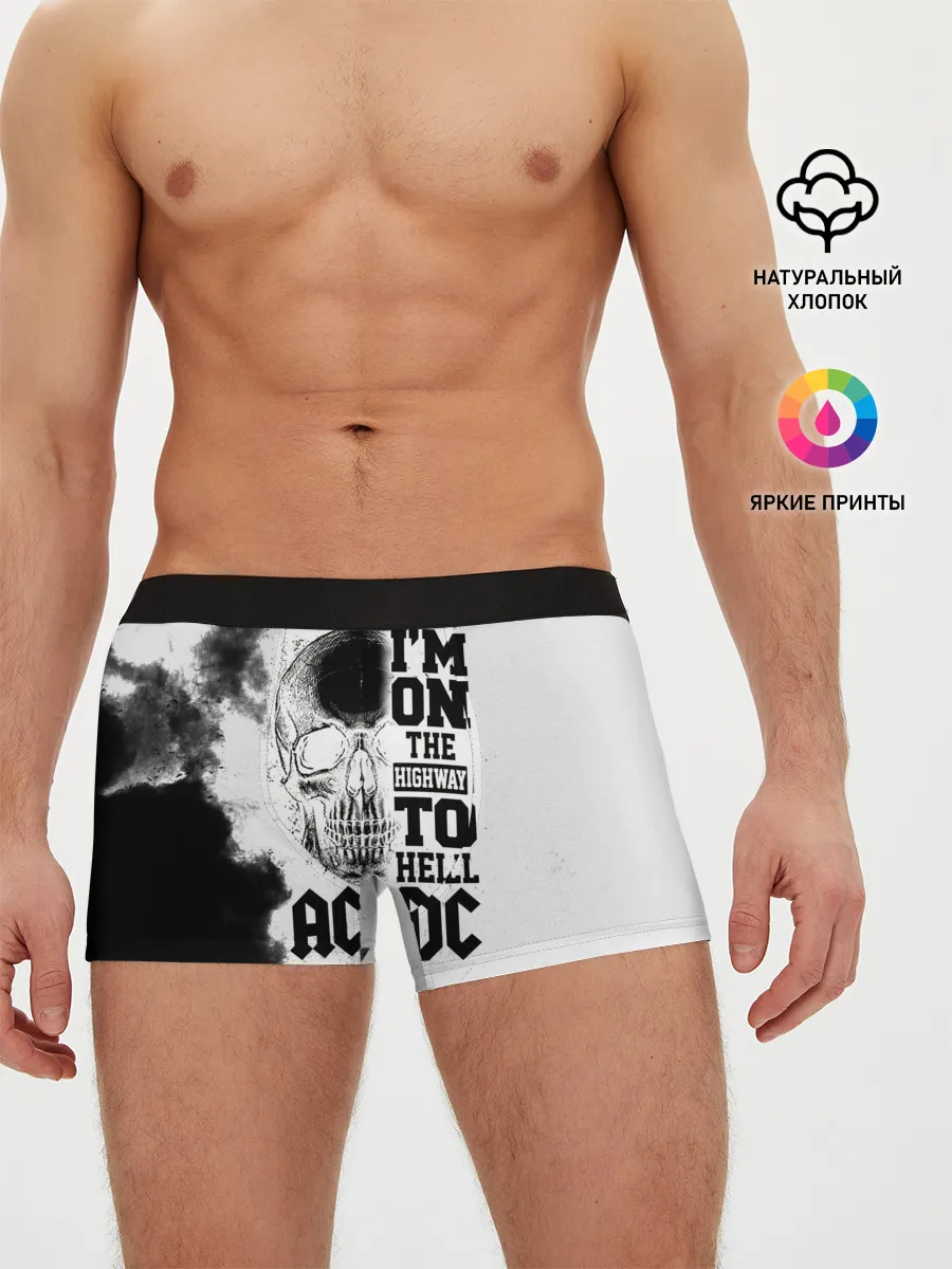 Мужские трусы боксеры / Im on the highway to hell AC/DC