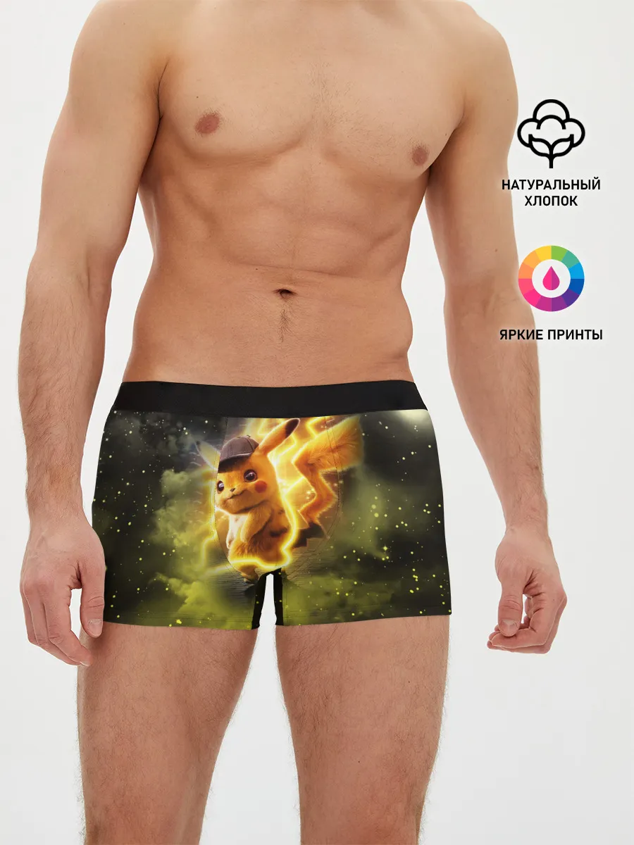 Мужские трусы боксеры / Детектив Пикачу
