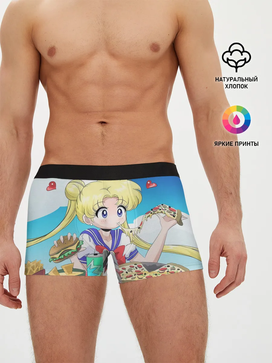 Мужские трусы боксеры / Пицца Мун