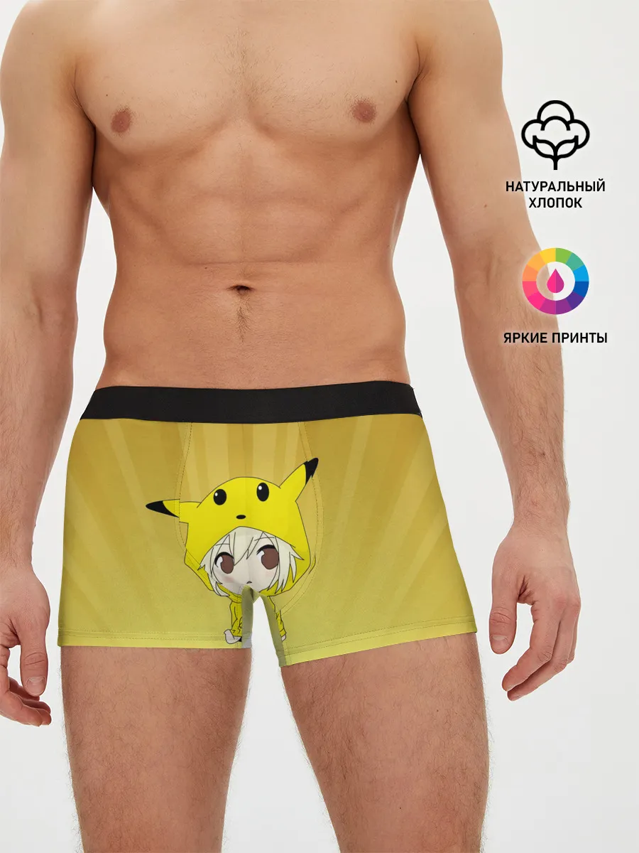 Мужские трусы боксеры / Пикачу