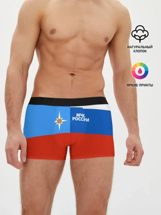 Мужские трусы боксеры / Флаг МЧС России