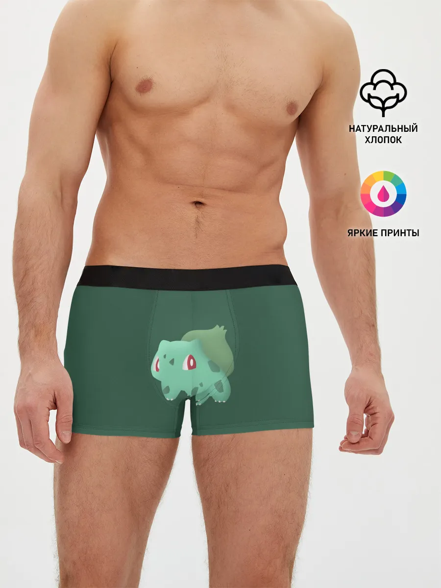 Мужские трусы боксеры / Pokemon Bulbasaur