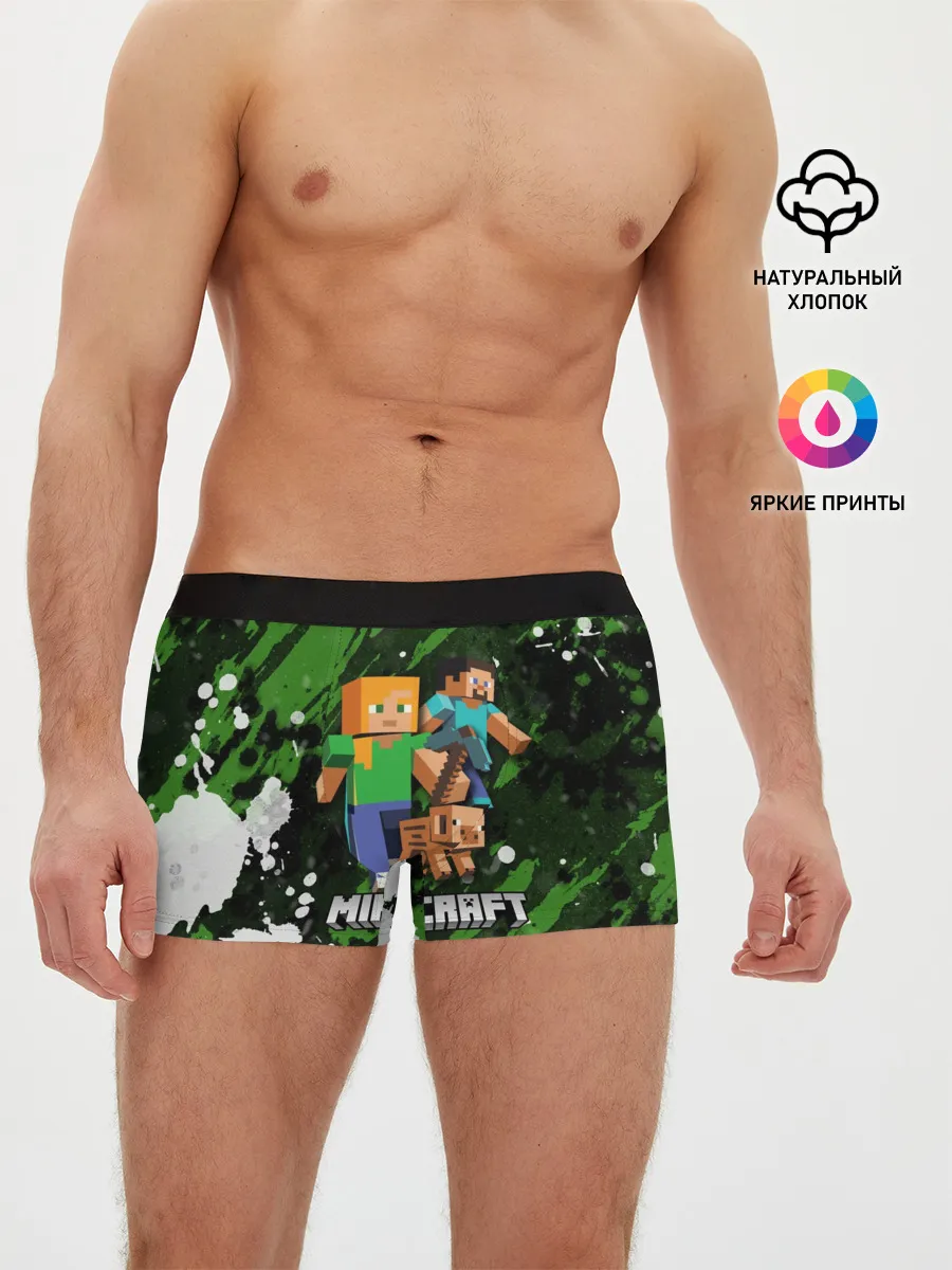 Мужские трусы боксеры / Minecraft / Майнкрафт