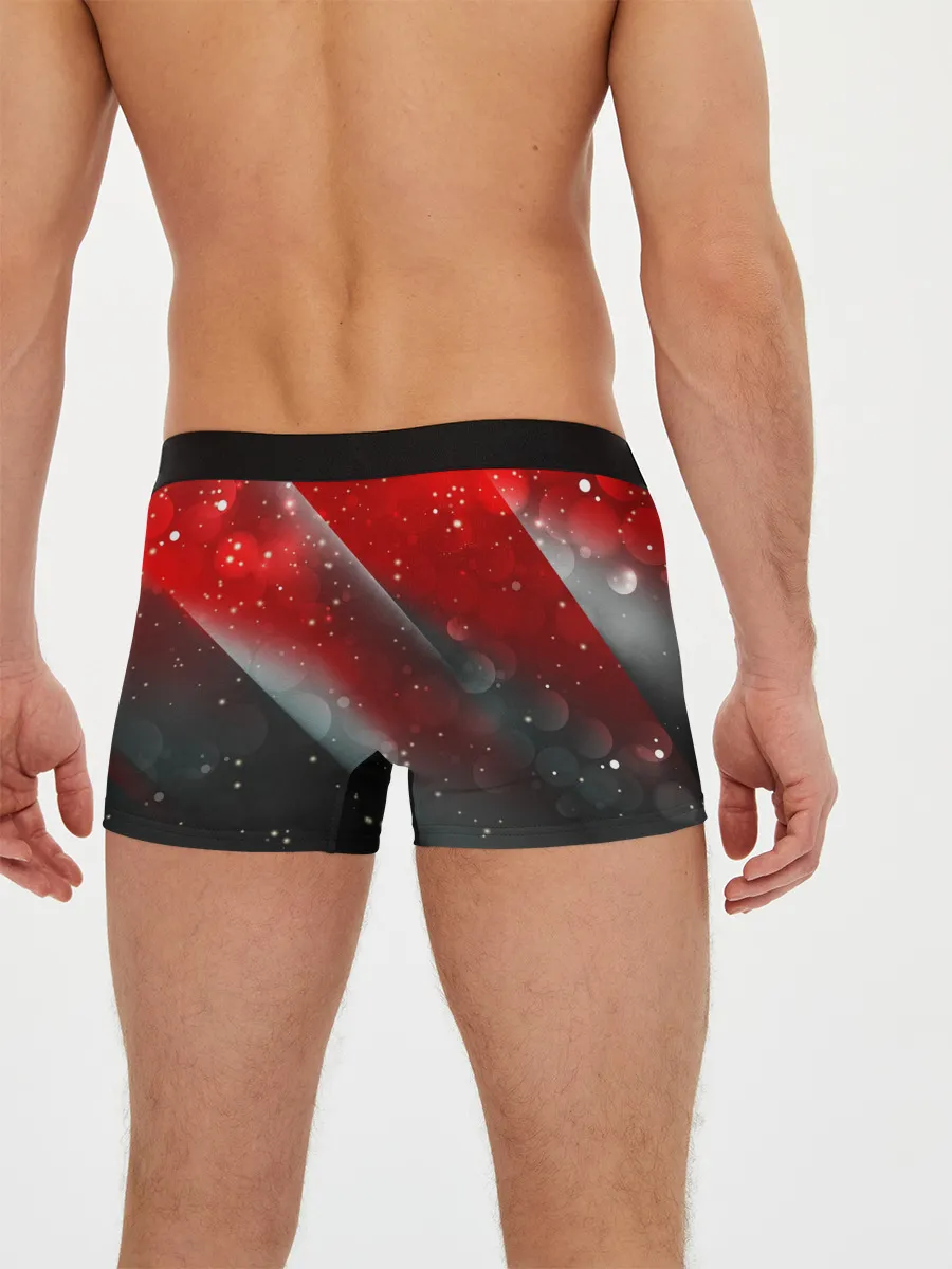 Мужские трусы боксеры / Red & Black