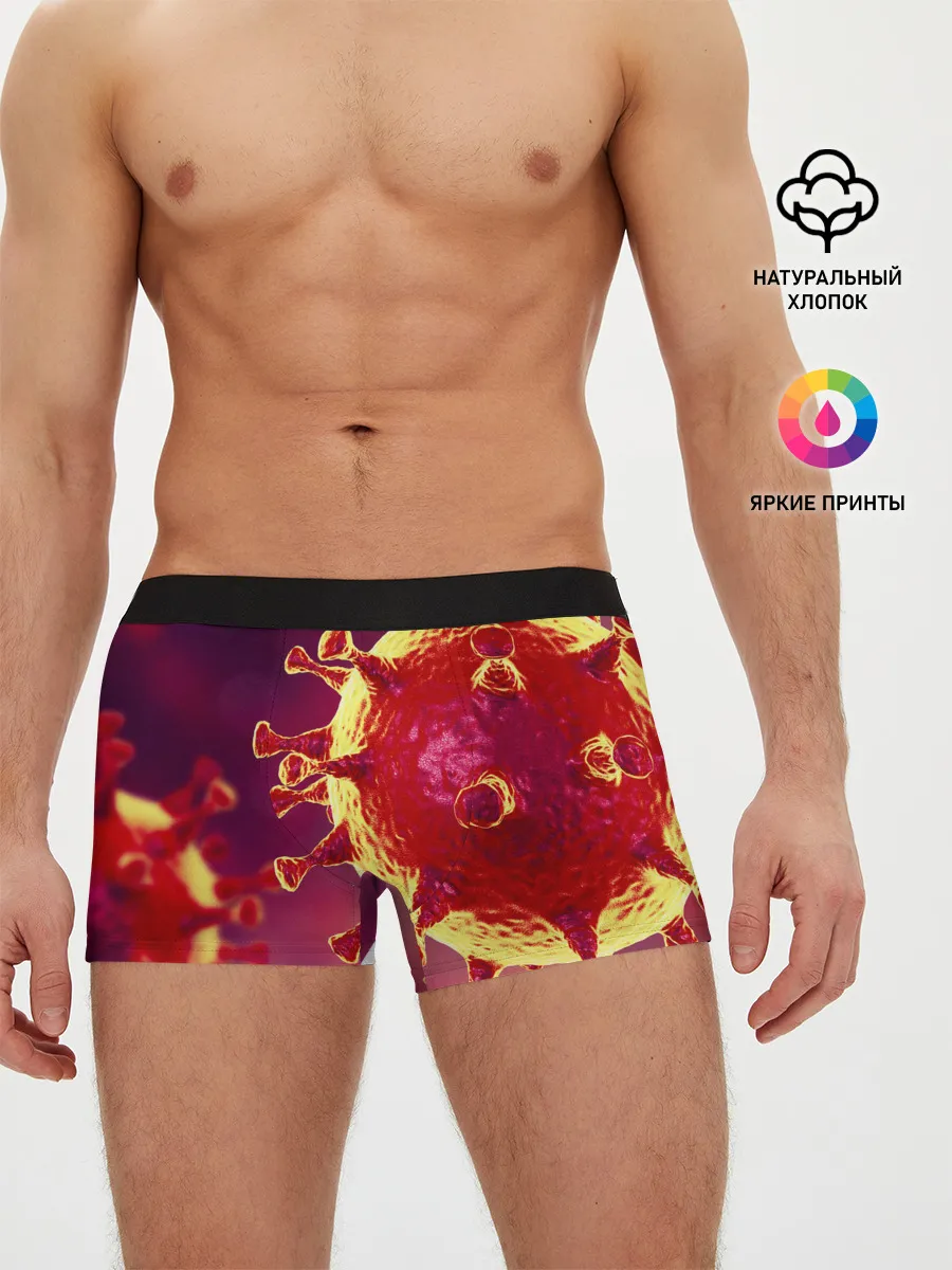 Мужские трусы боксеры / Коронавирус