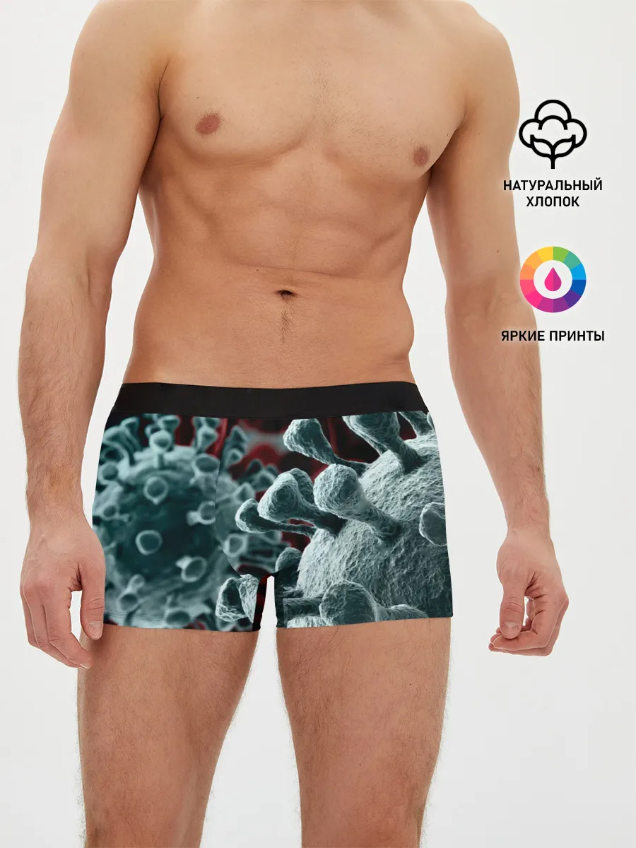 Мужские трусы боксеры / Коронавирус