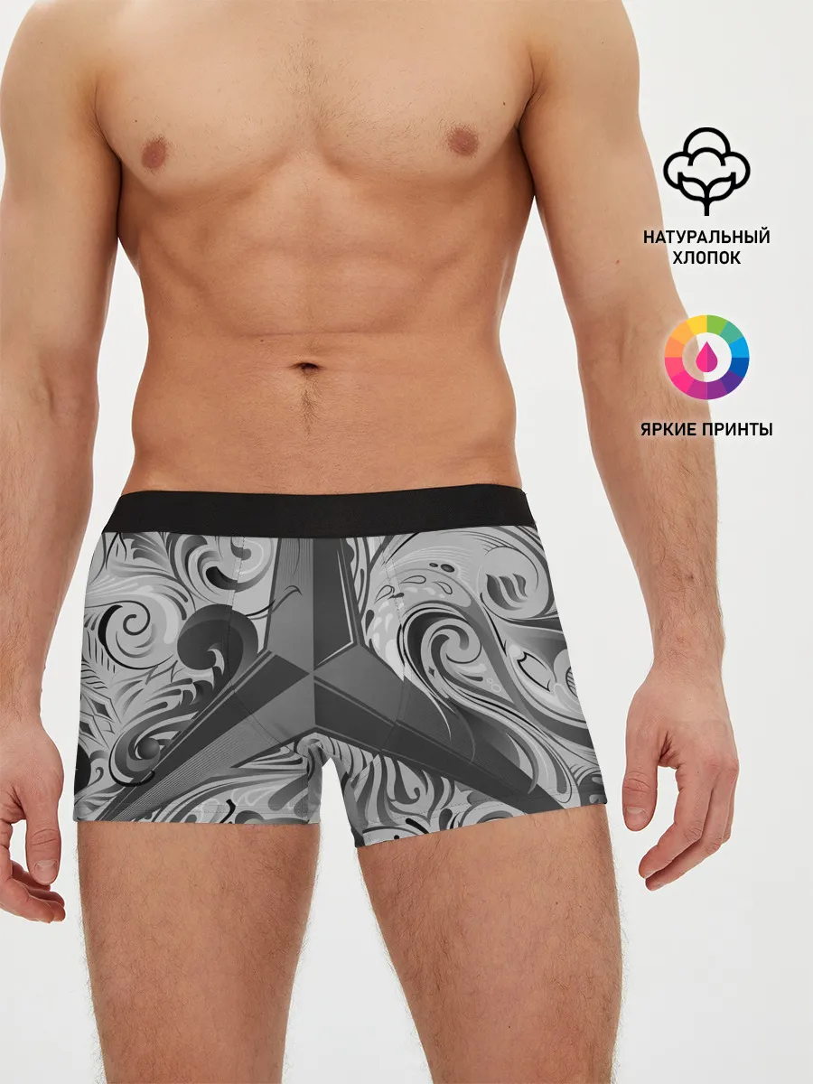 Мужские трусы боксеры / MERCEDES-BENZ | МЕРСЕДЕС