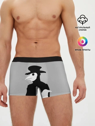 Мужские трусы боксеры / Чумной доктор