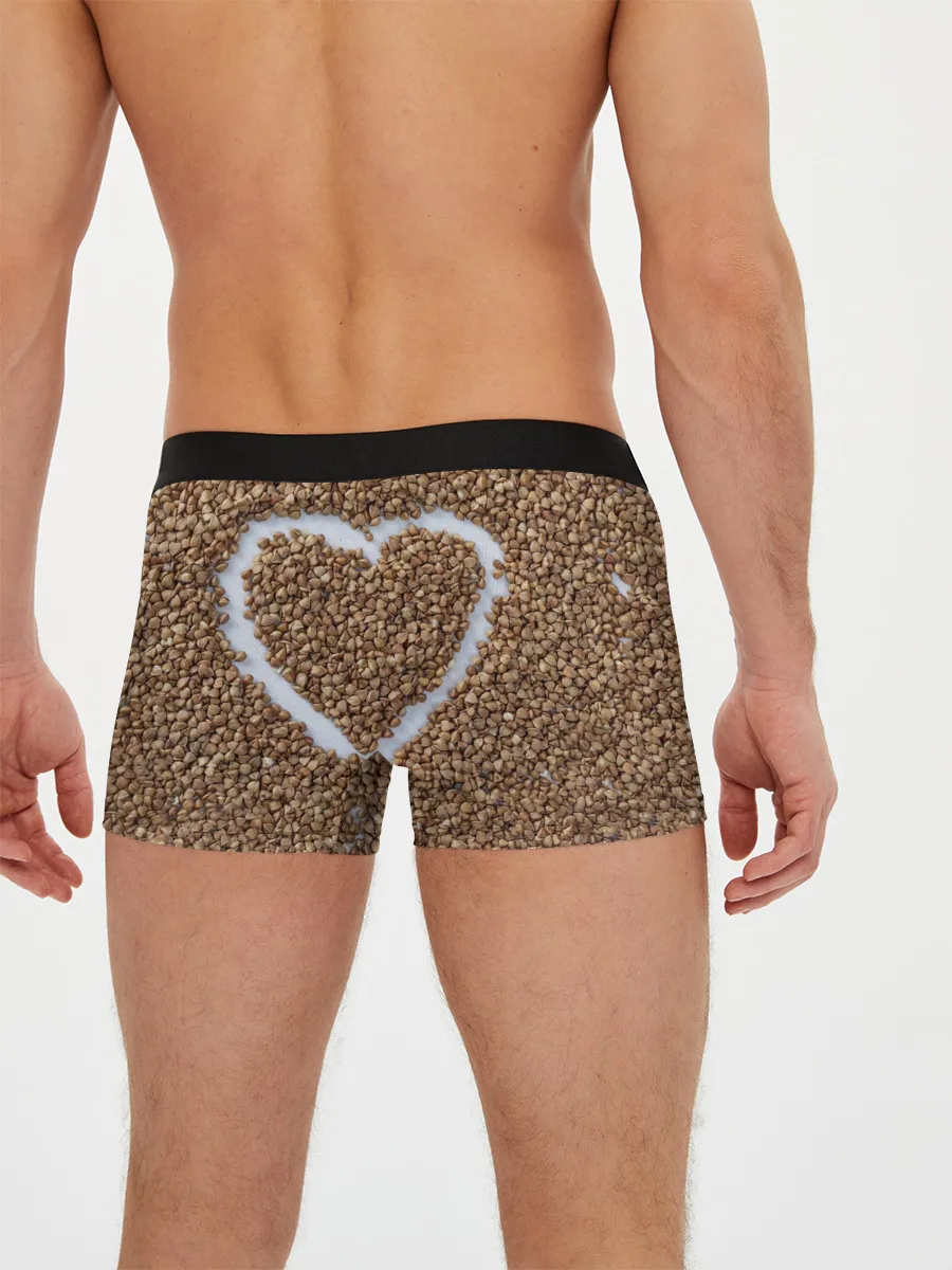 Мужские трусы боксеры / i love гречка