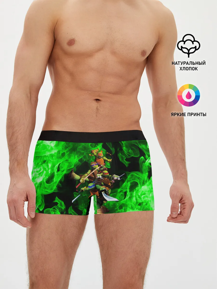 Мужские трусы боксеры / ЧЕРЕПАШКИ - НИНДЗЯ