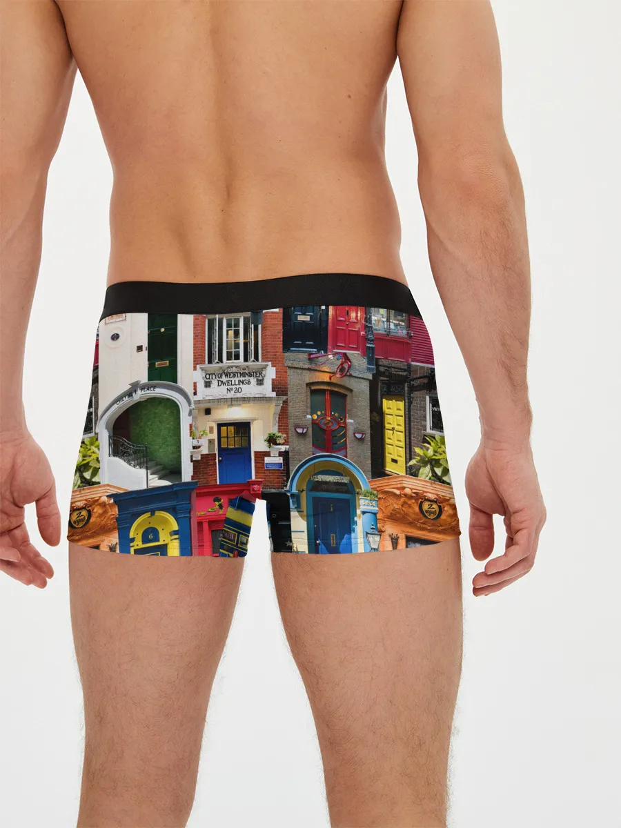 Мужские трусы боксеры / London doors цифровой коллаж