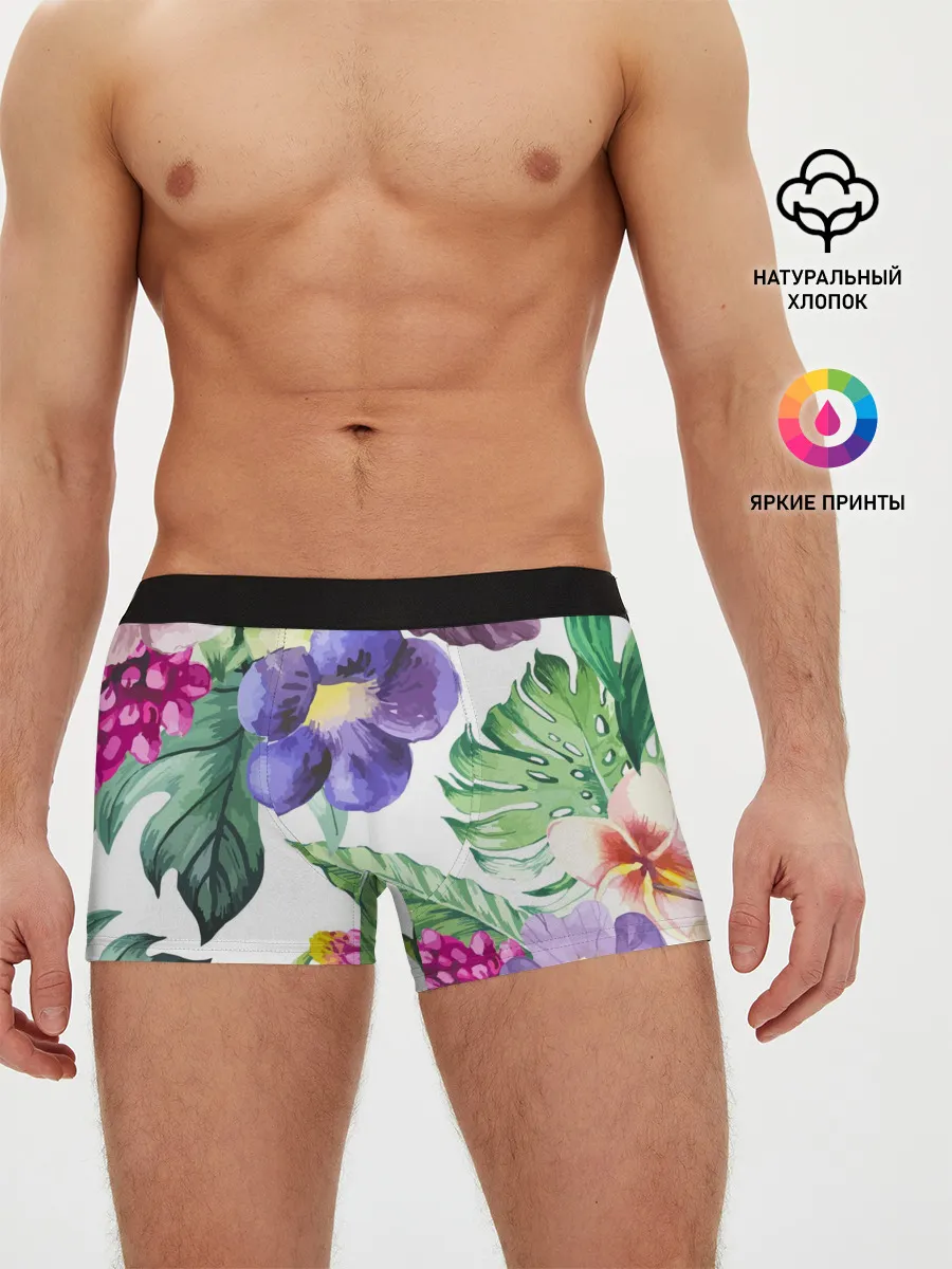 Мужские трусы боксеры / Цветы