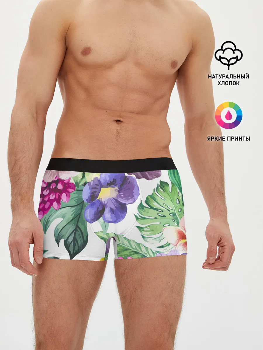 Мужские трусы боксеры / Цветы