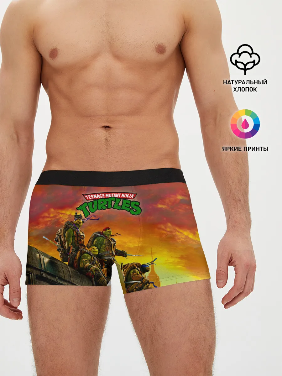 Мужские трусы боксеры / Черепашки - ниндзя