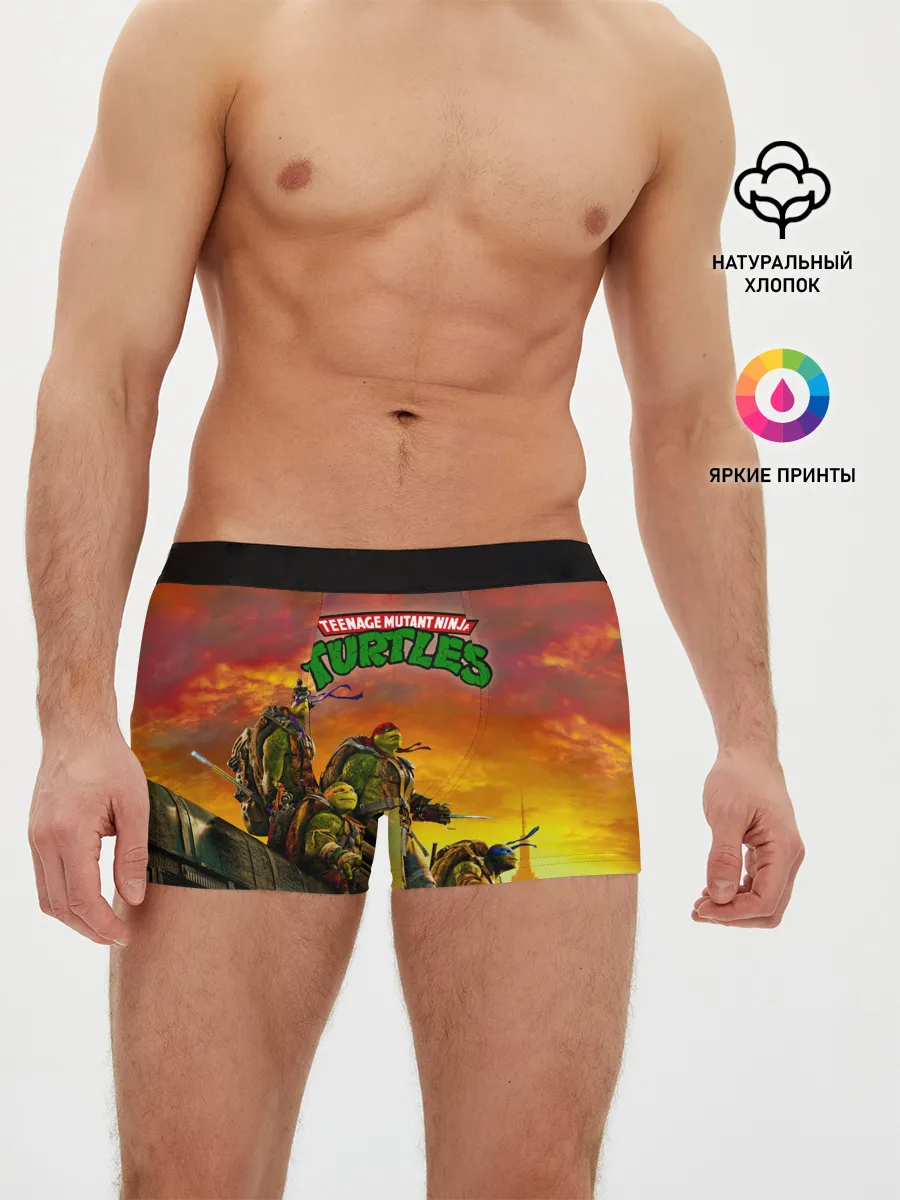 Мужские трусы боксеры / Черепашки - ниндзя