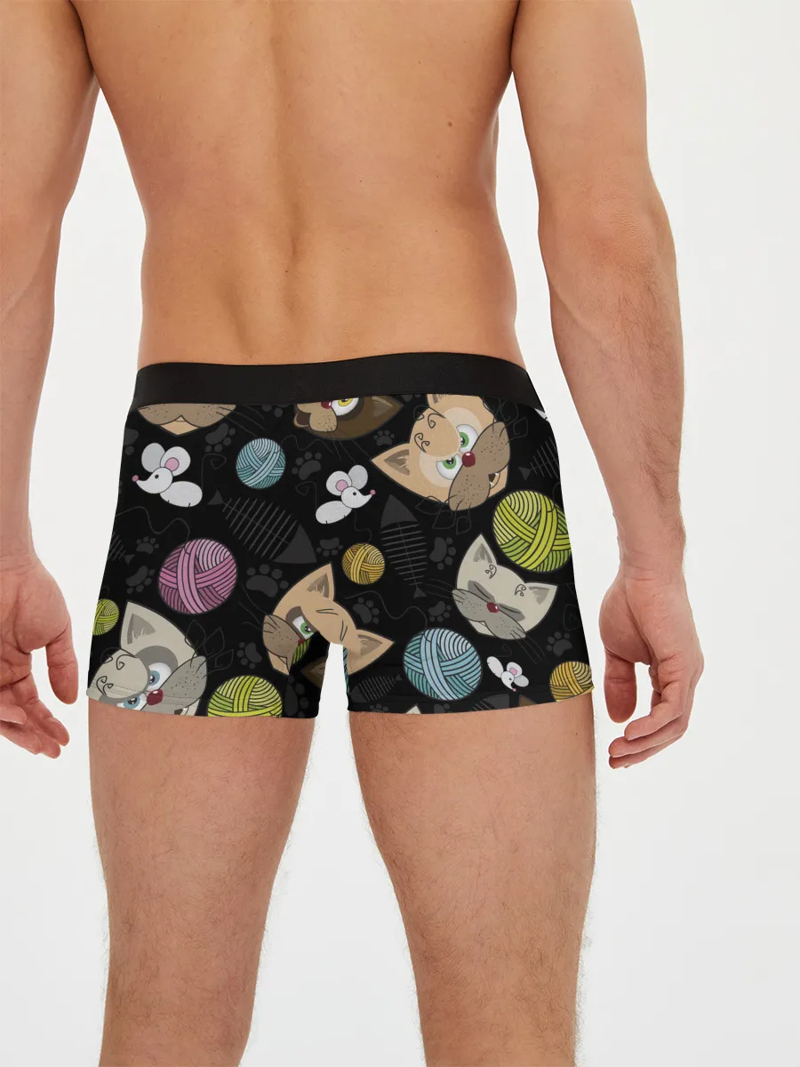 Мужские трусы боксеры / Злой кот.