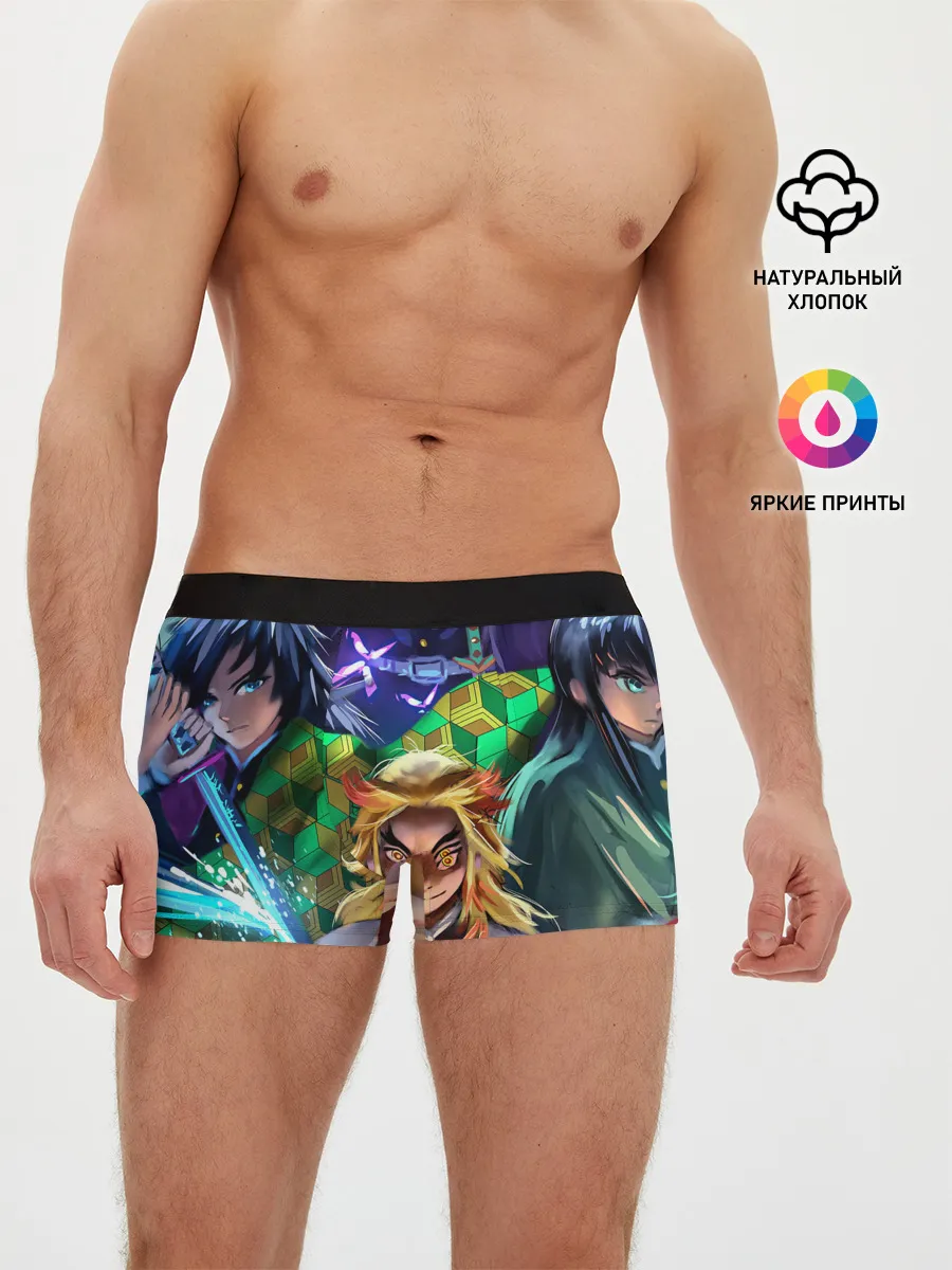 Мужские трусы боксеры / KIMETSU NO YAIBA вместе