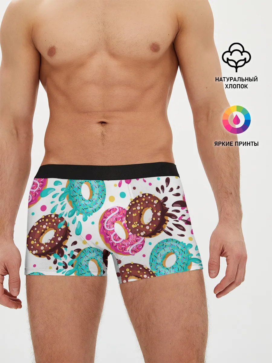 Мужские трусы боксеры / Любитель пончиков