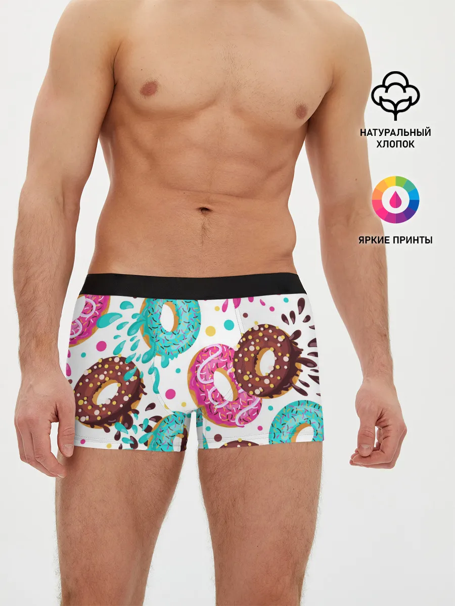 Мужские трусы боксеры / Любитель пончиков