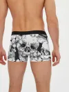 Мужские трусы боксеры / Цветочный череп