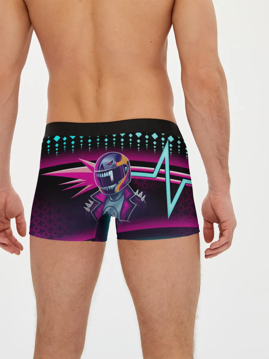 Мужские трусы боксеры / НЕОНОВЫЙ ГОНЩИК