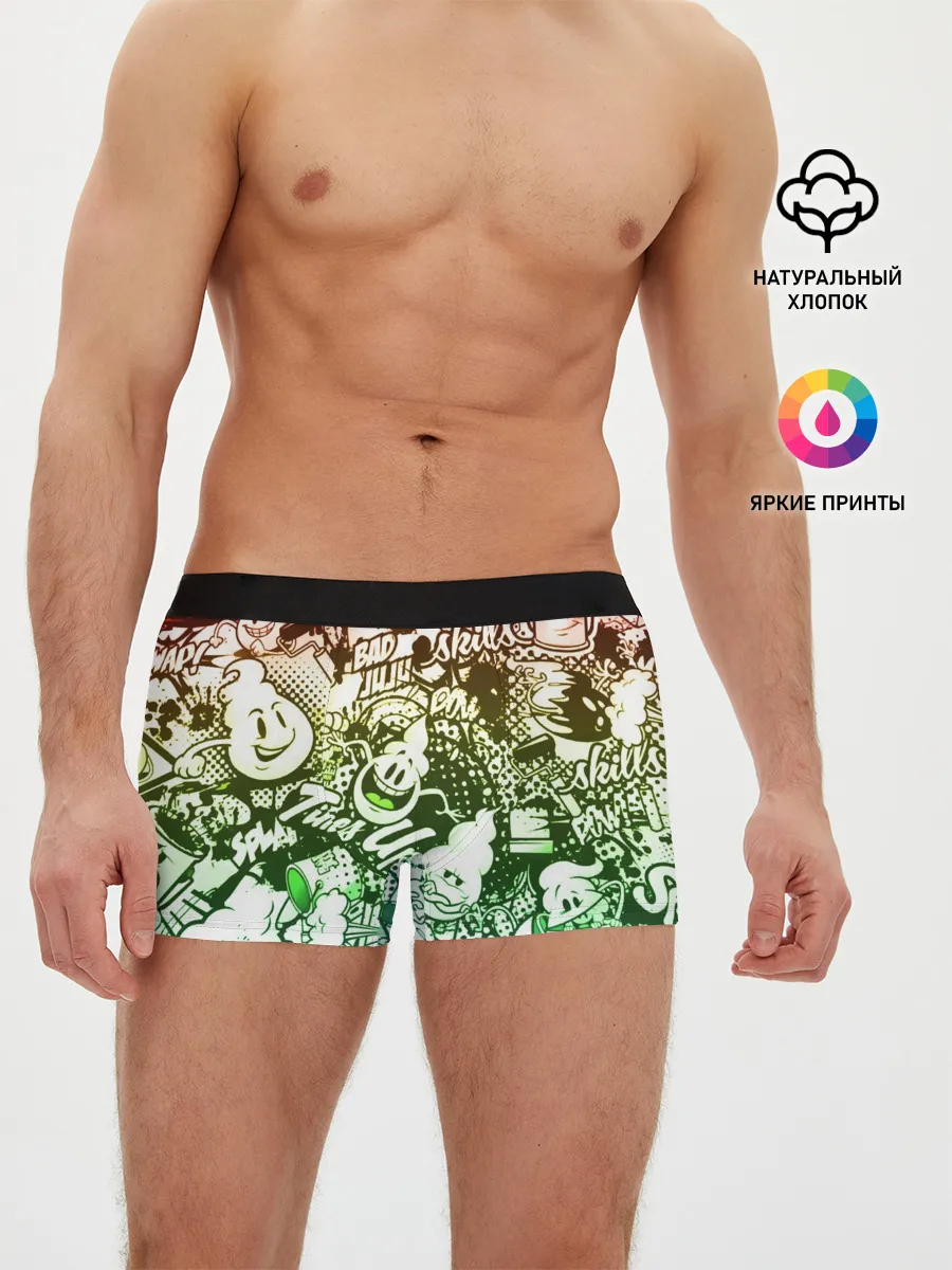 Мужские трусы боксеры / Граффити